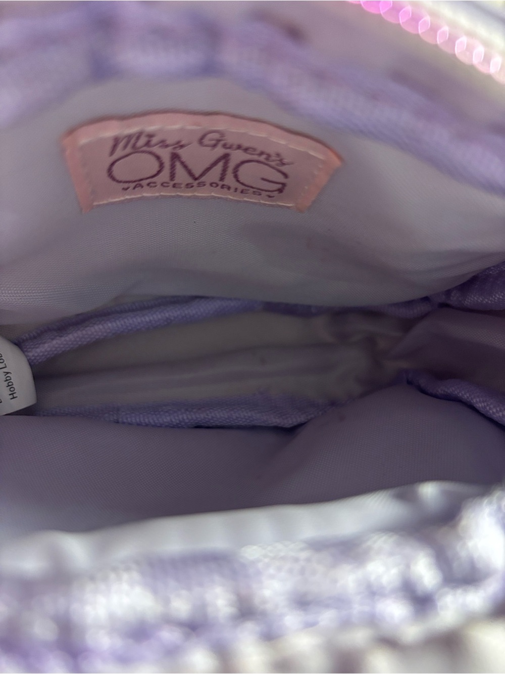Miss Gwen’s OMG Unicorn Flower Crown Crossbody bag Faux Fur - Picture 5 of 5